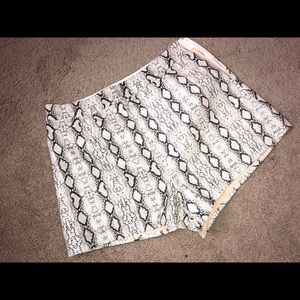 Snakeskin shorts